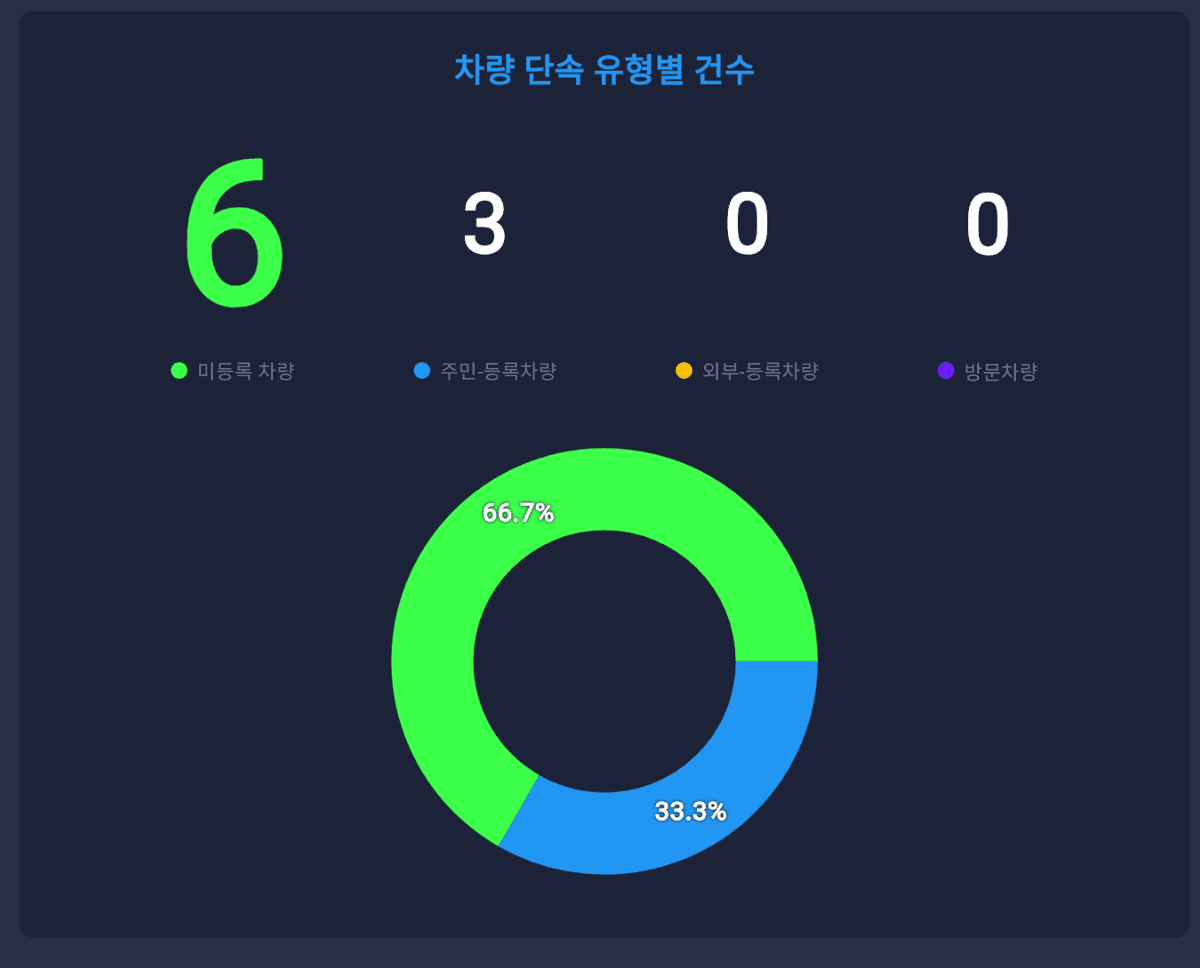 일별 단속 결과 리포트 예시